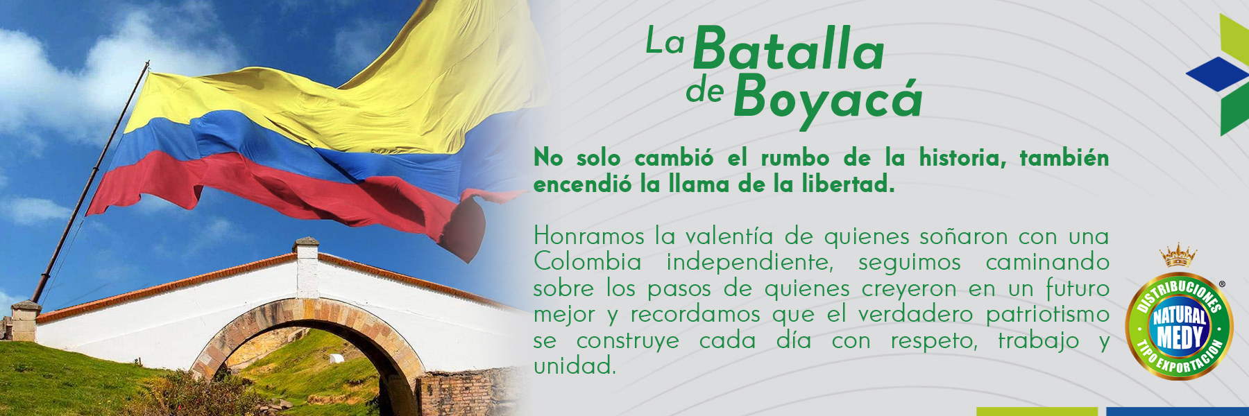 Banner batalla de boyaca